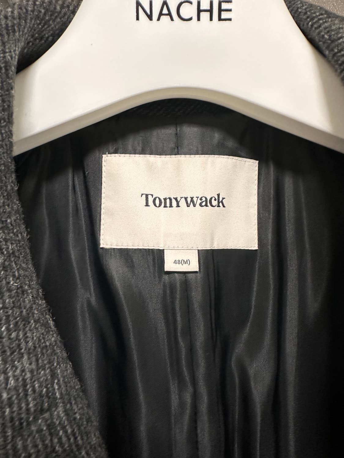 토니웩 브러쉬드 울 맥 오버코트 트윌 그레이 M 상품이미지5