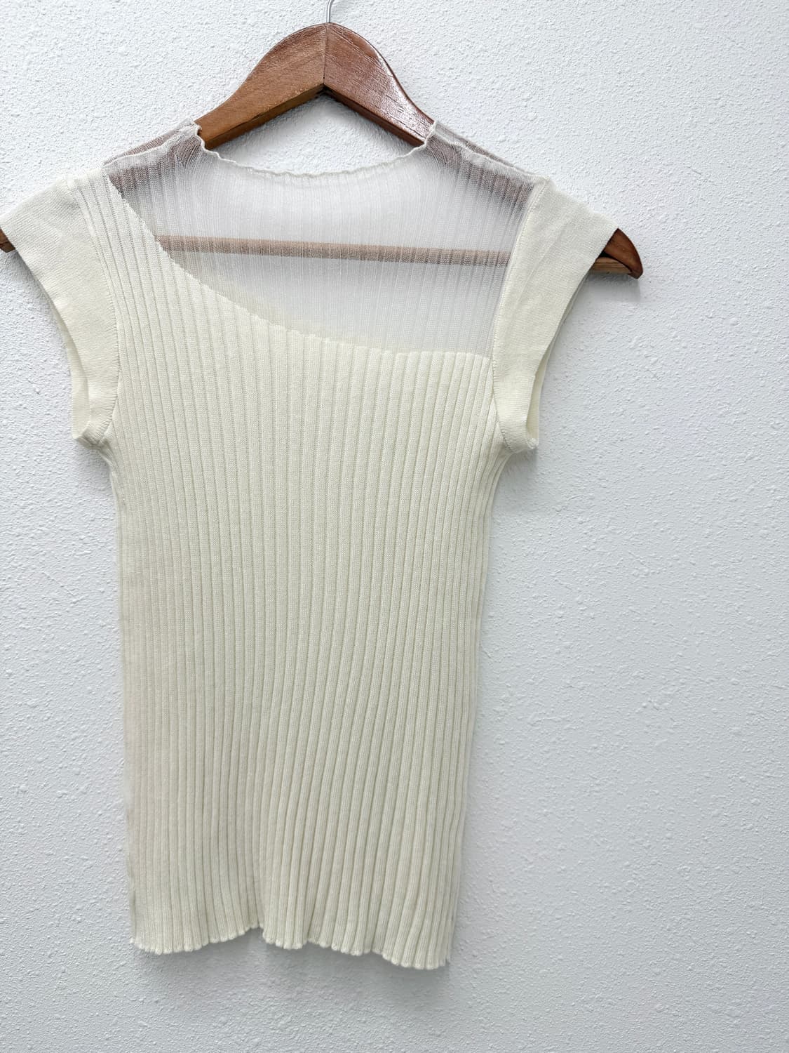 빈티지 아이보리 시스루 슬리브리스 상품이미지3