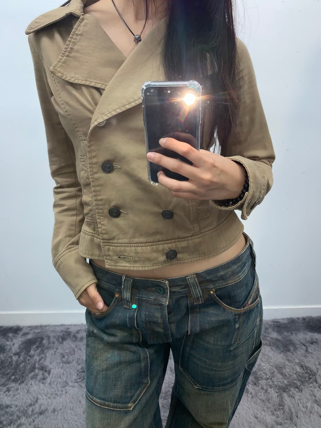디젤 다크 워싱 디테일 데님 팬츠 상품이미지4