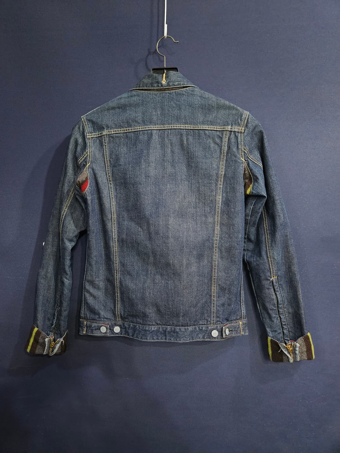 엔 진스 네이비 남성 슬림핏 90 빈티지 데님자켓  상품이미지2