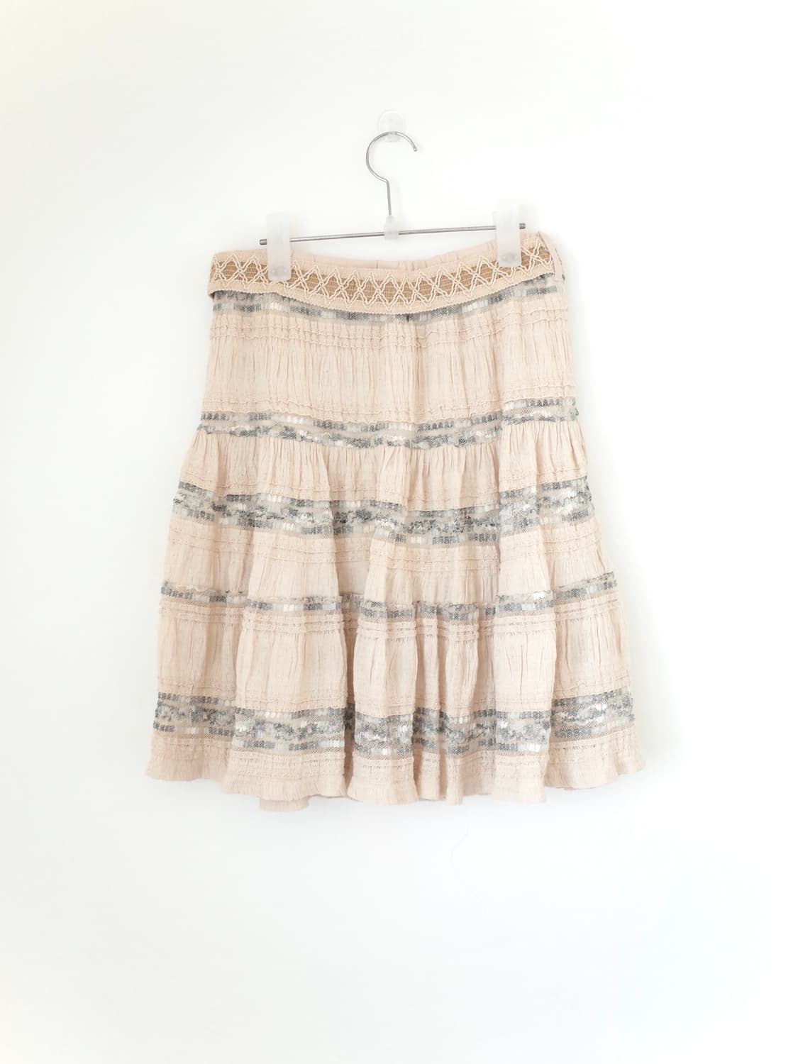 빈티지 벨트 플레어 레이스 스커트 모리걸 상품이미지3