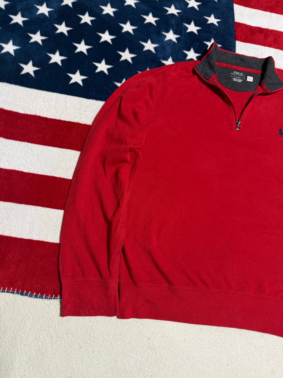 폴로 랄프로렌 하프집업 아노락 스웻 빈티지 [L] 상품이미지2