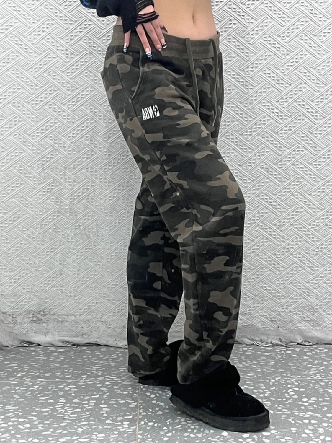 NBA 스트릿 밀리터리 카모플라주 밴딩 스웻팬츠 34인치 C07757 상품이미지2