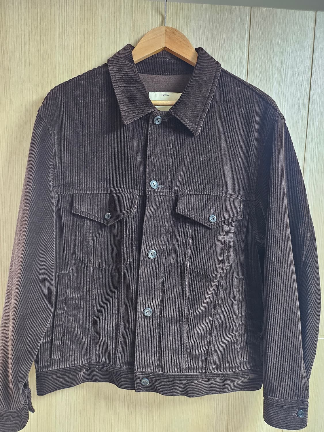 [M] 포터리 코듀로이 트러커 자켓 타입3 브라운 상품이미지2