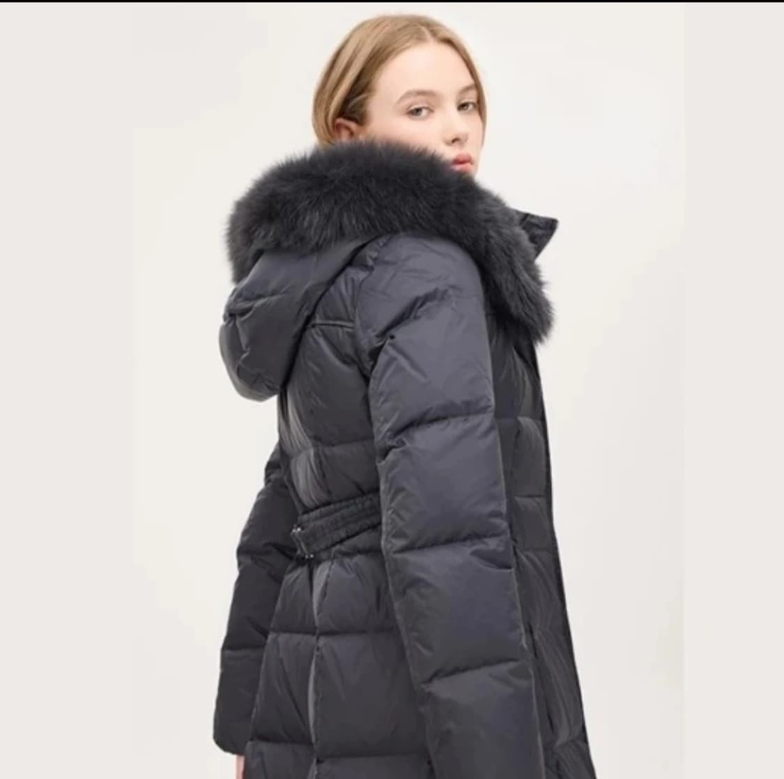 시슬리 모나미 후드 롱 패딩 42(55~66) 상품이미지3