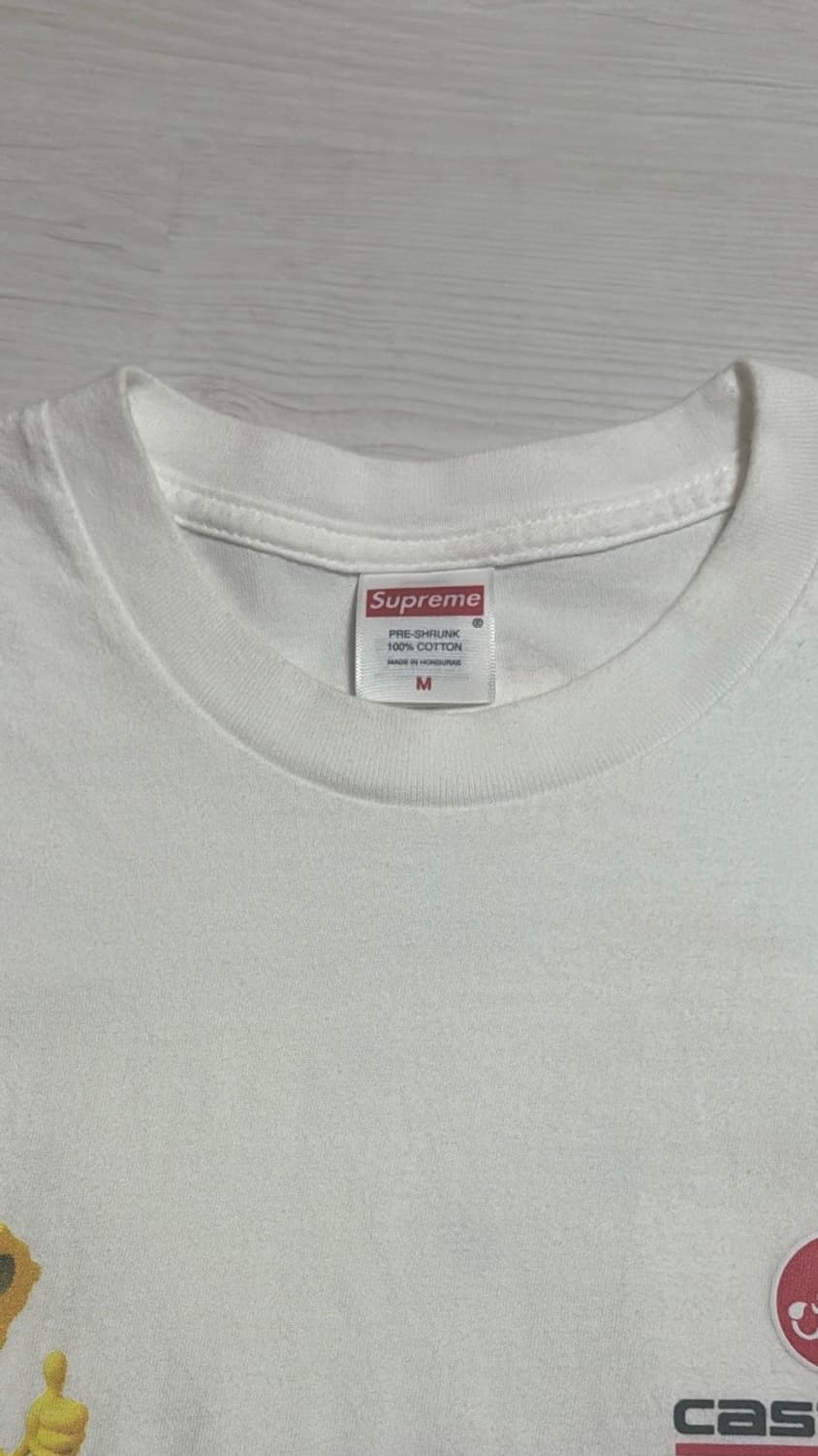 슈프림 x 스폰지밥 카스텔리 레이싱 롱슬리브 티셔츠 화이트 M사이즈 상품이미지2