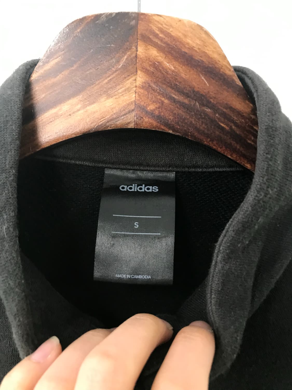 아디다스 블랙 코튼 트랙탑 져지 상품이미지5