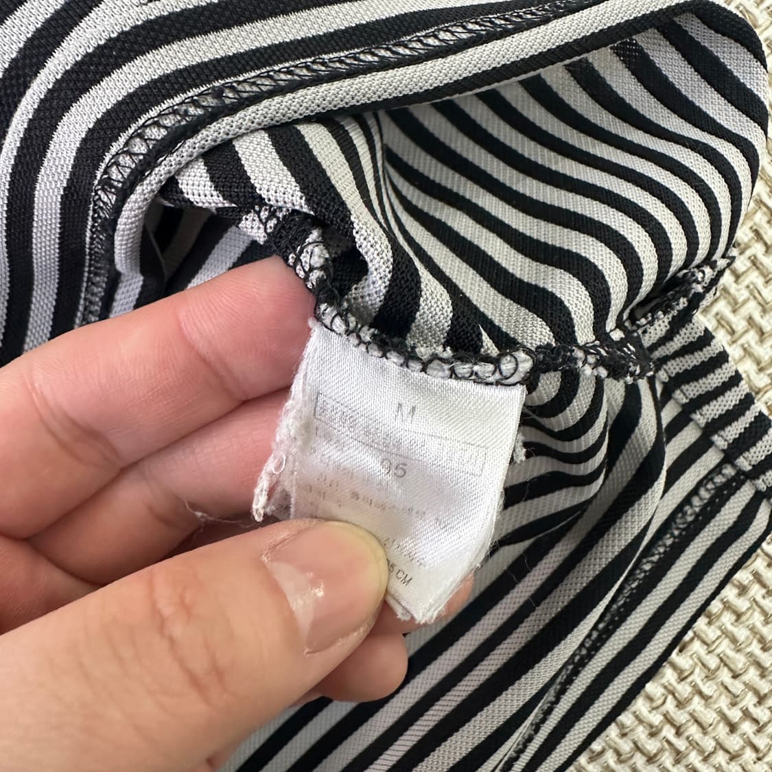 M 노스페이스 스트라이프 피케이 반팔 0409D 상품이미지3