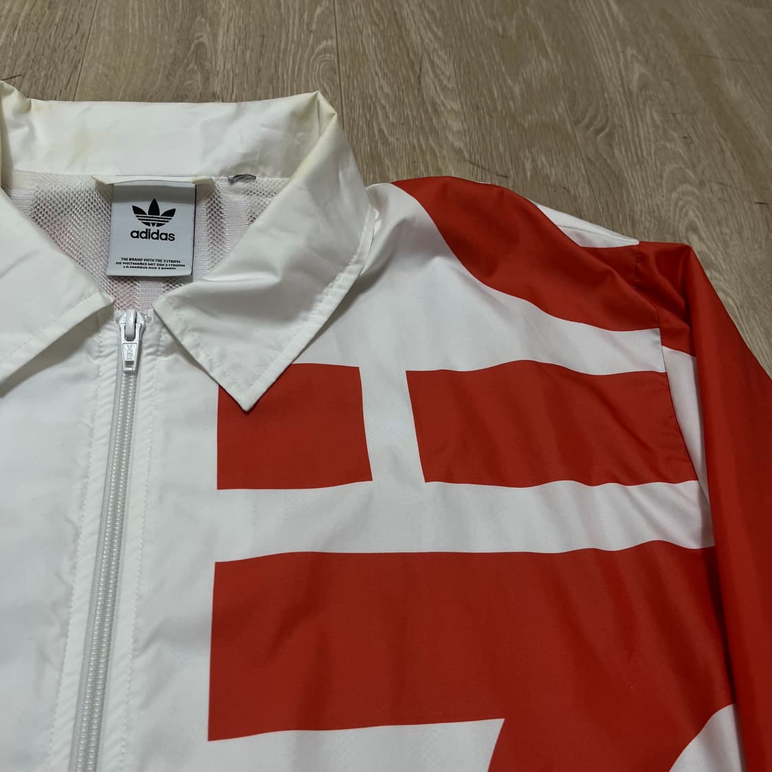 아디다스 빅 로고 코치 바람막이 자켓 XXXL/115 상품이미지3