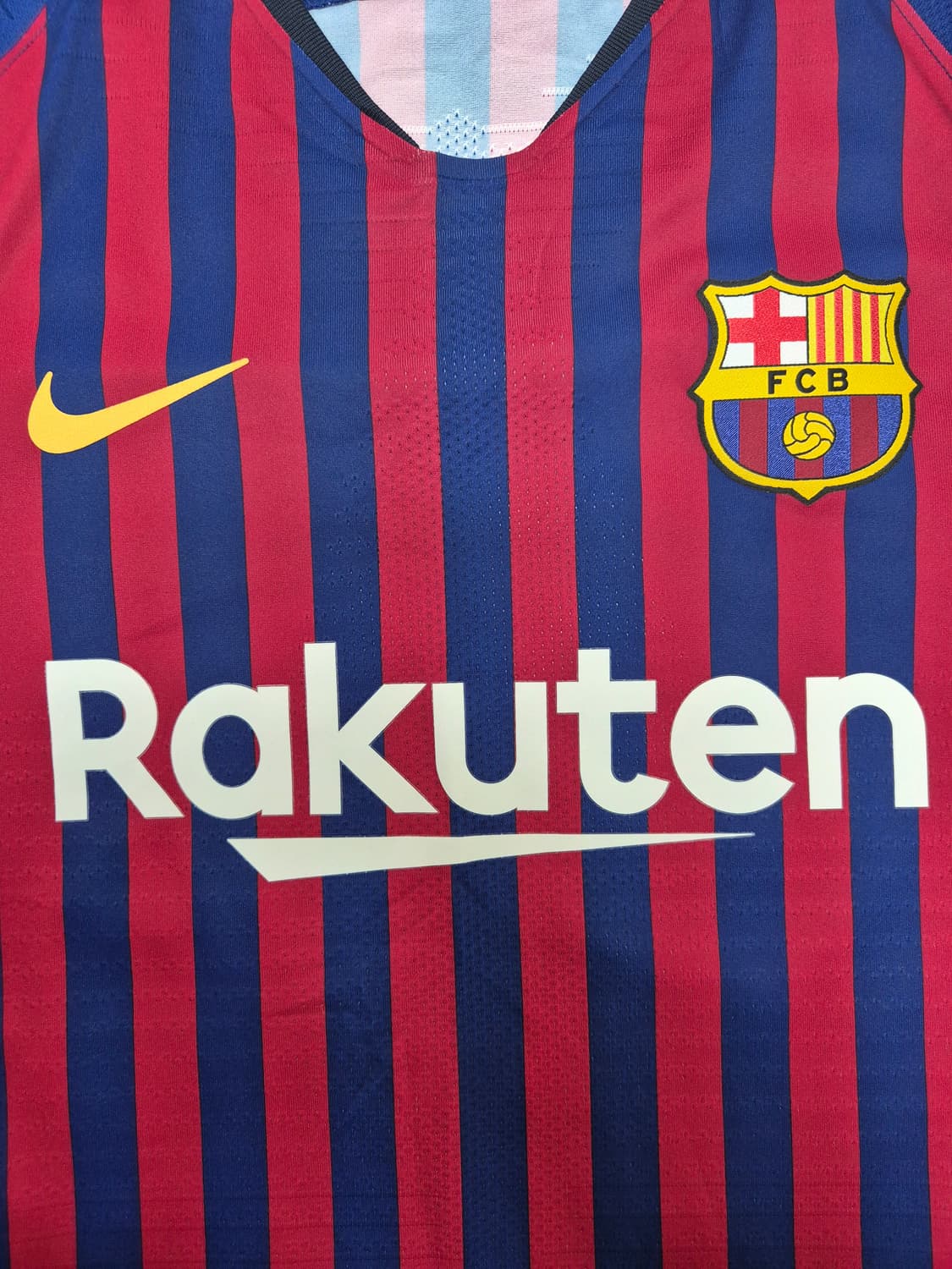 18-19 바르셀로나 홈 어센틱(베이퍼니트) 메시 #10 (풀패치) 상품이미지3