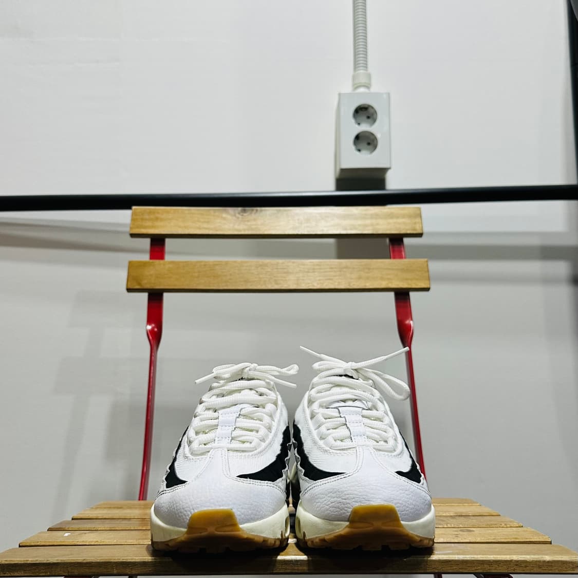230) 나이키 운동화 여성 여자 신발 에어맥스95 화이트 블랙 상품이미지2