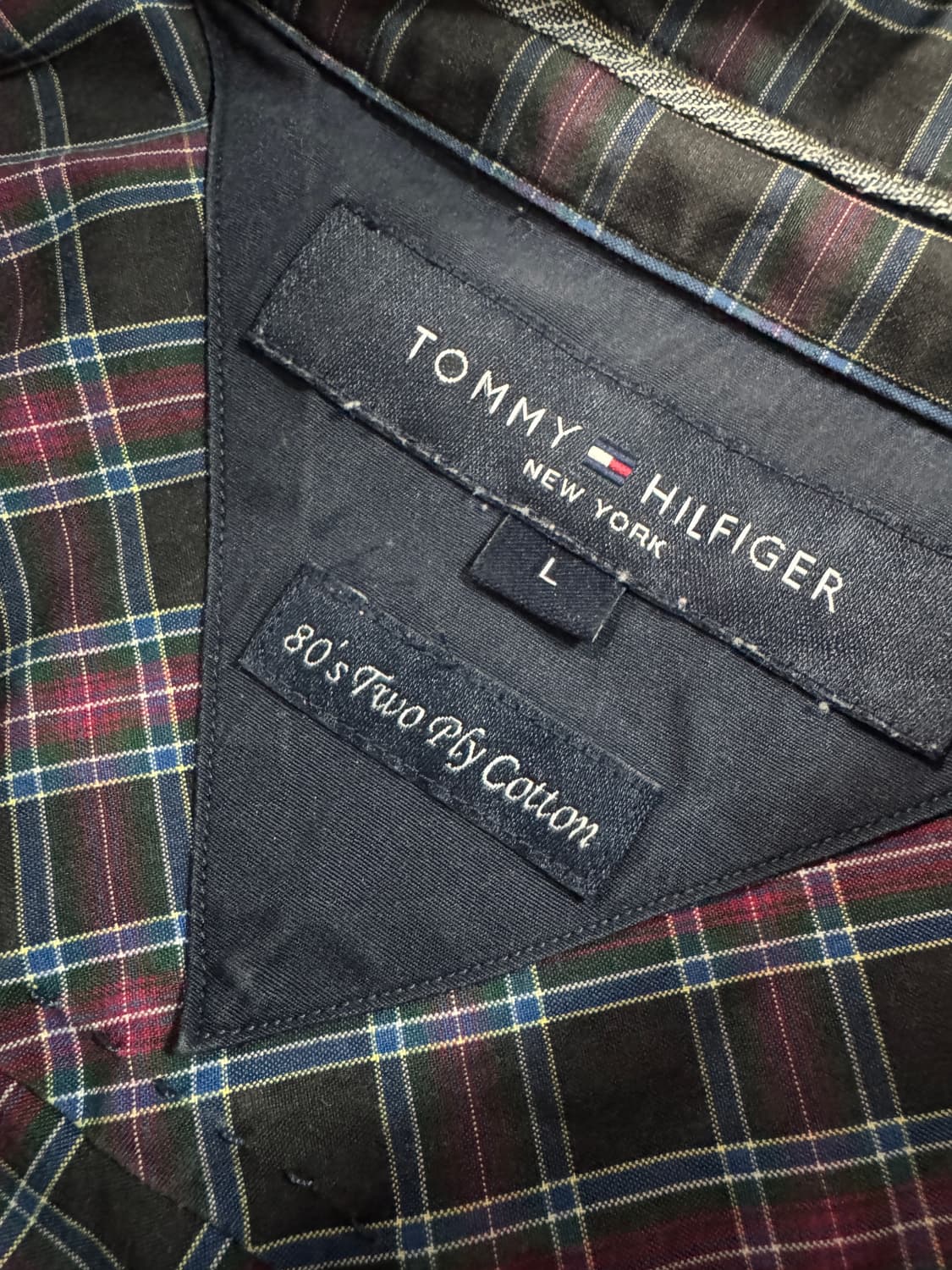 타미 Tommy 힐피거 클래식 체크셔츠 L 상품이미지3