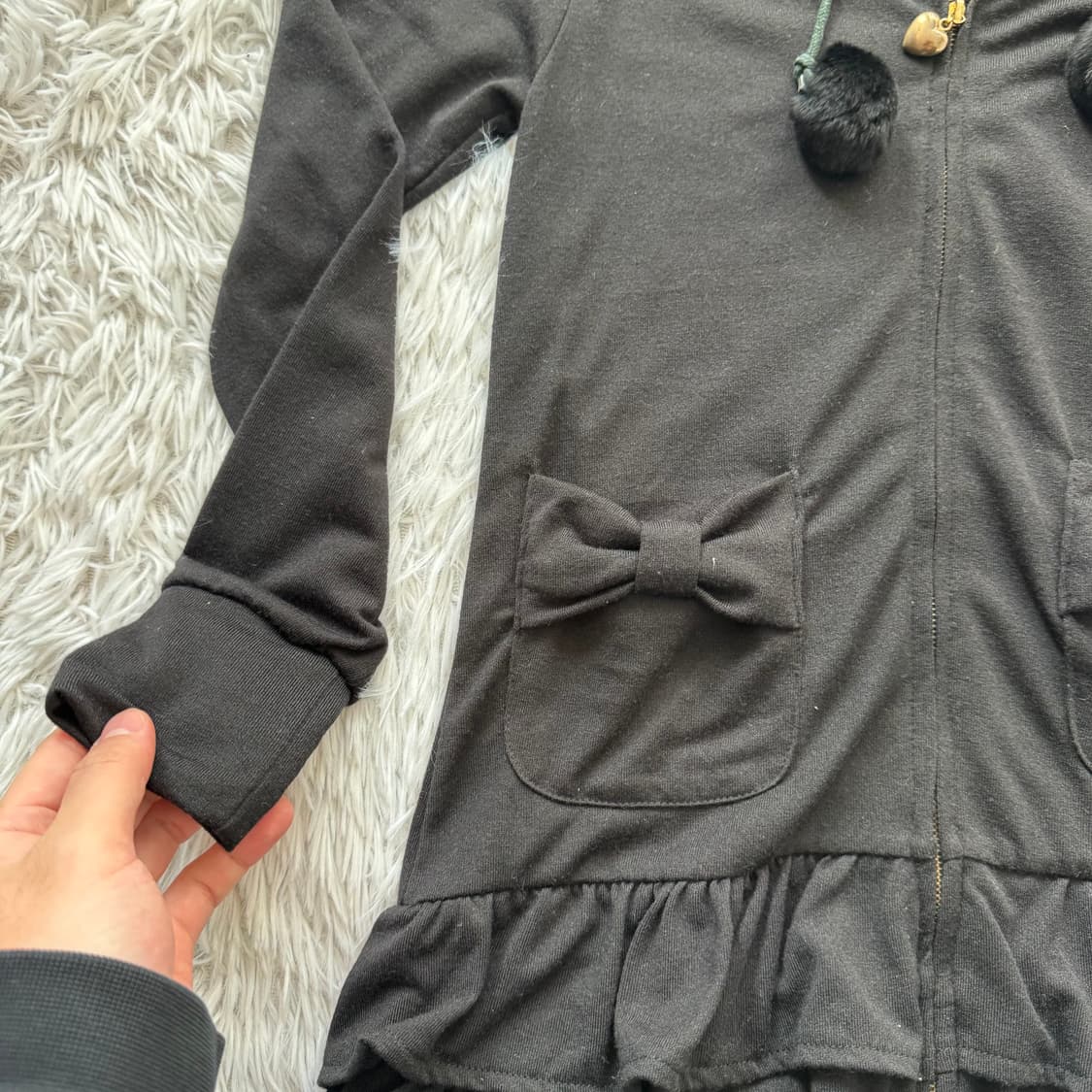 LUCCICA 일본빈티지 노드 후드집업 y2k 갸루 지뢰계 M 38 상품이미지7