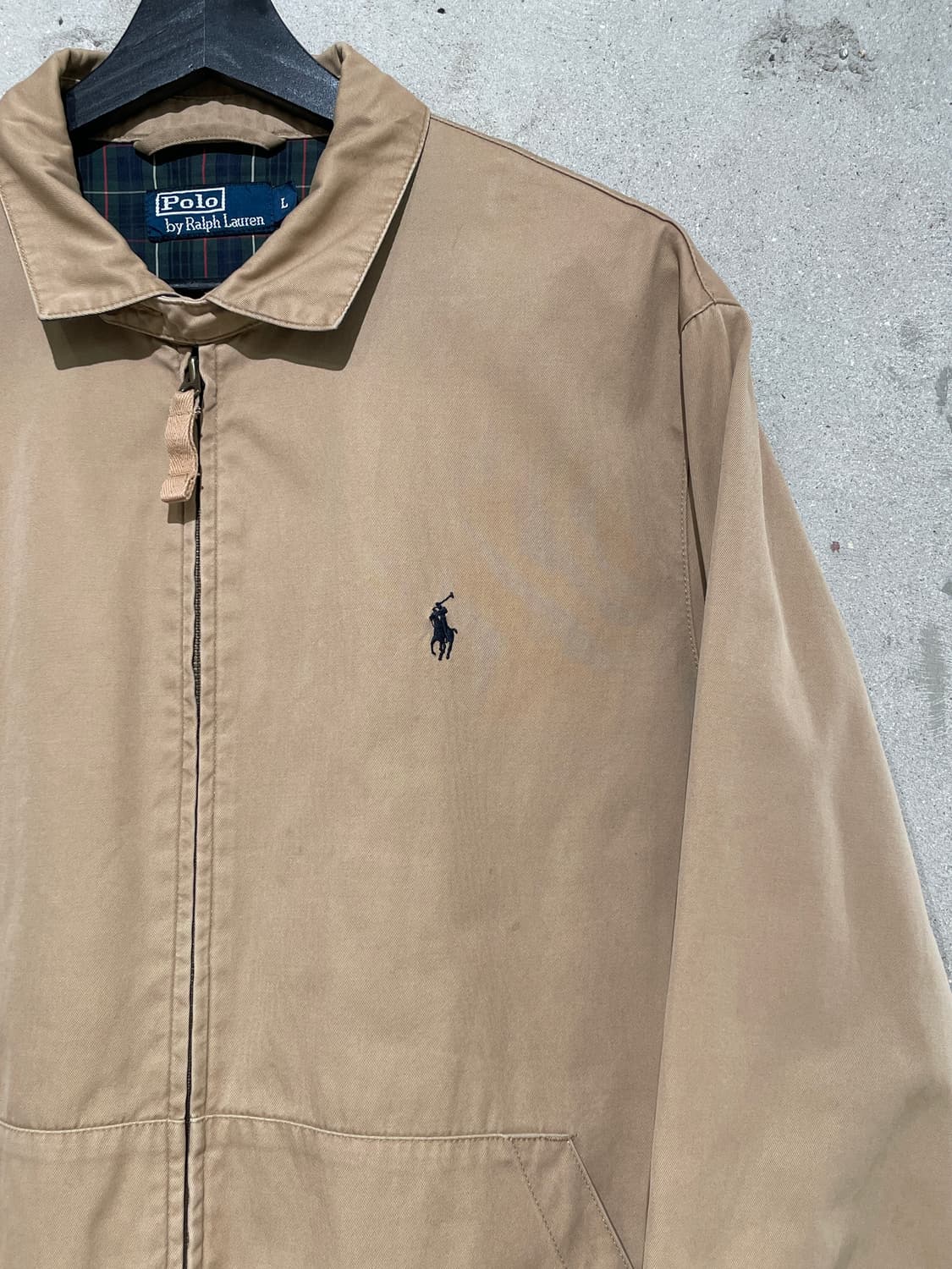 폴로 랄프로렌 라이트 브라운 블랙포니 블루종 자켓 상품이미지3