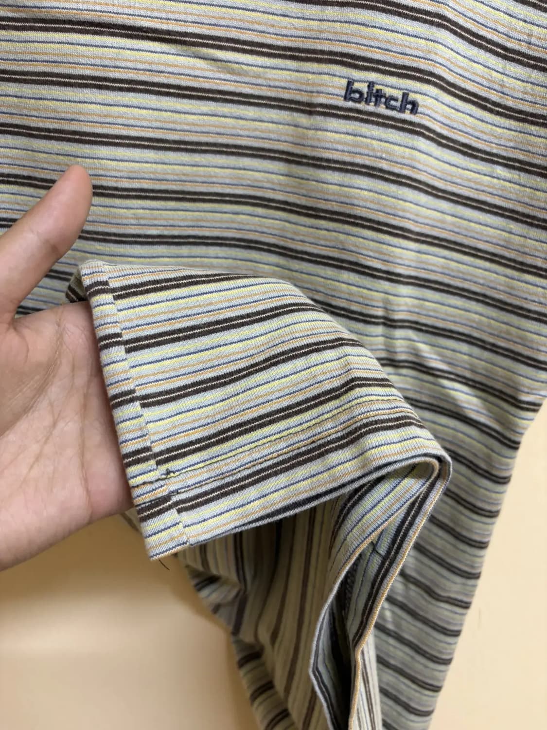 비치 스케이트보드 스트라이프 보더 반팔 티셔츠 상품이미지8