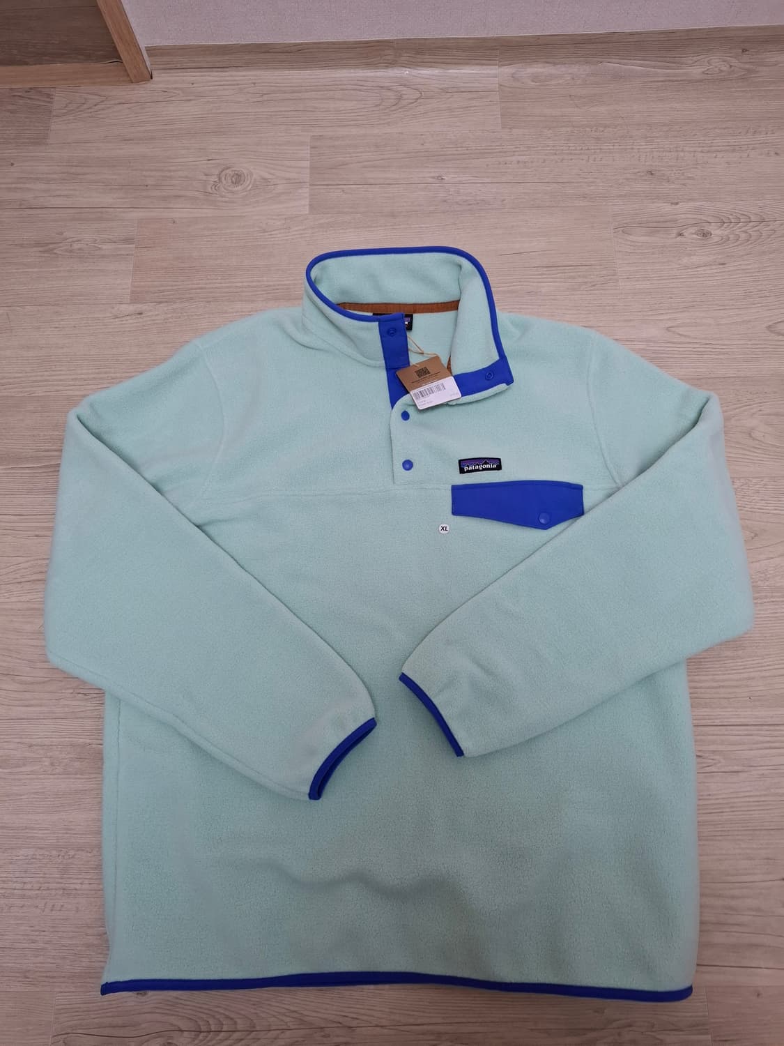 XL 파타고니아 신칠라 플리스 풀오버 린스드 그린 민트 상품이미지1