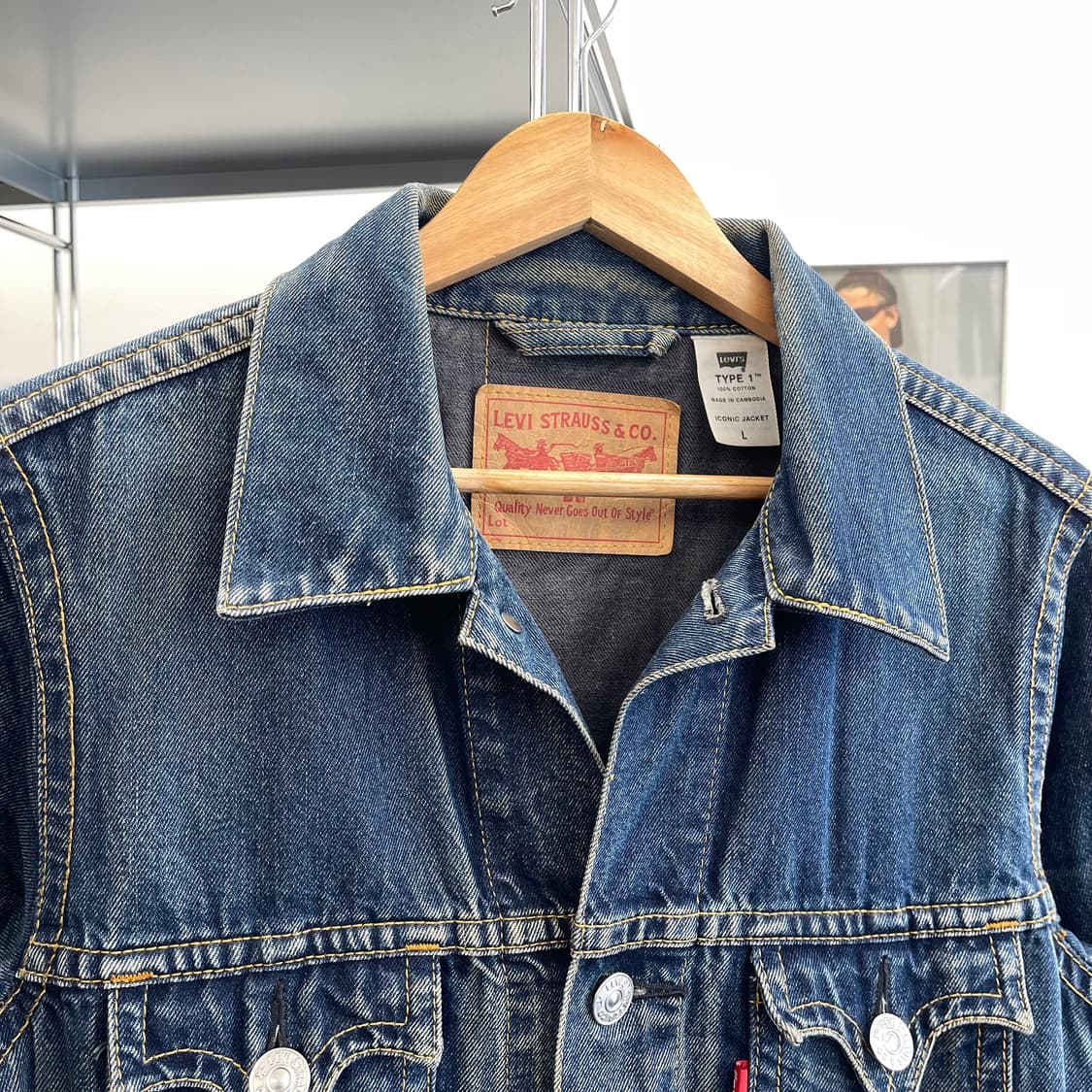 리바이스 타입원 데님 자켓 (L) 상품이미지3