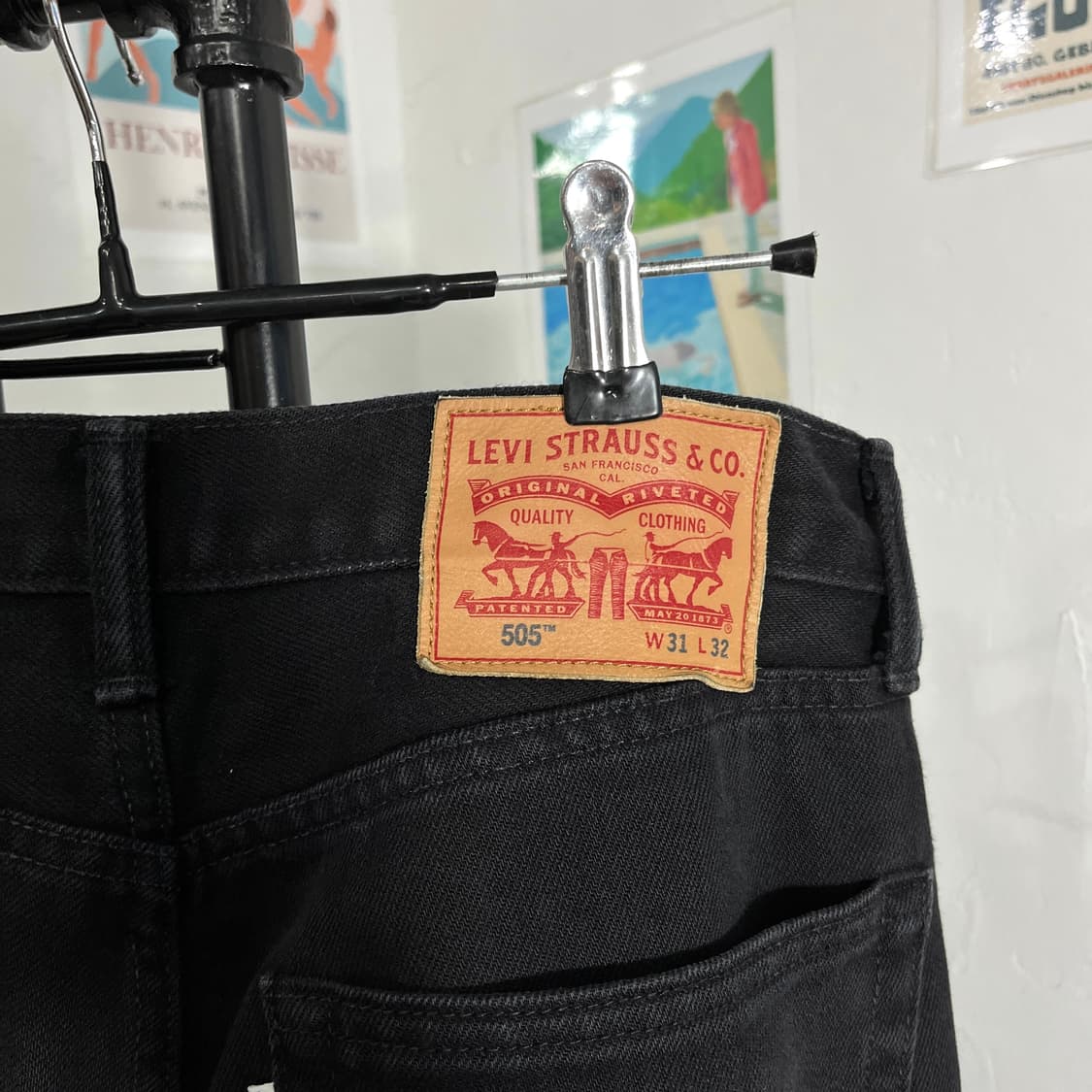 리바이스 505 블랙진 상품이미지8