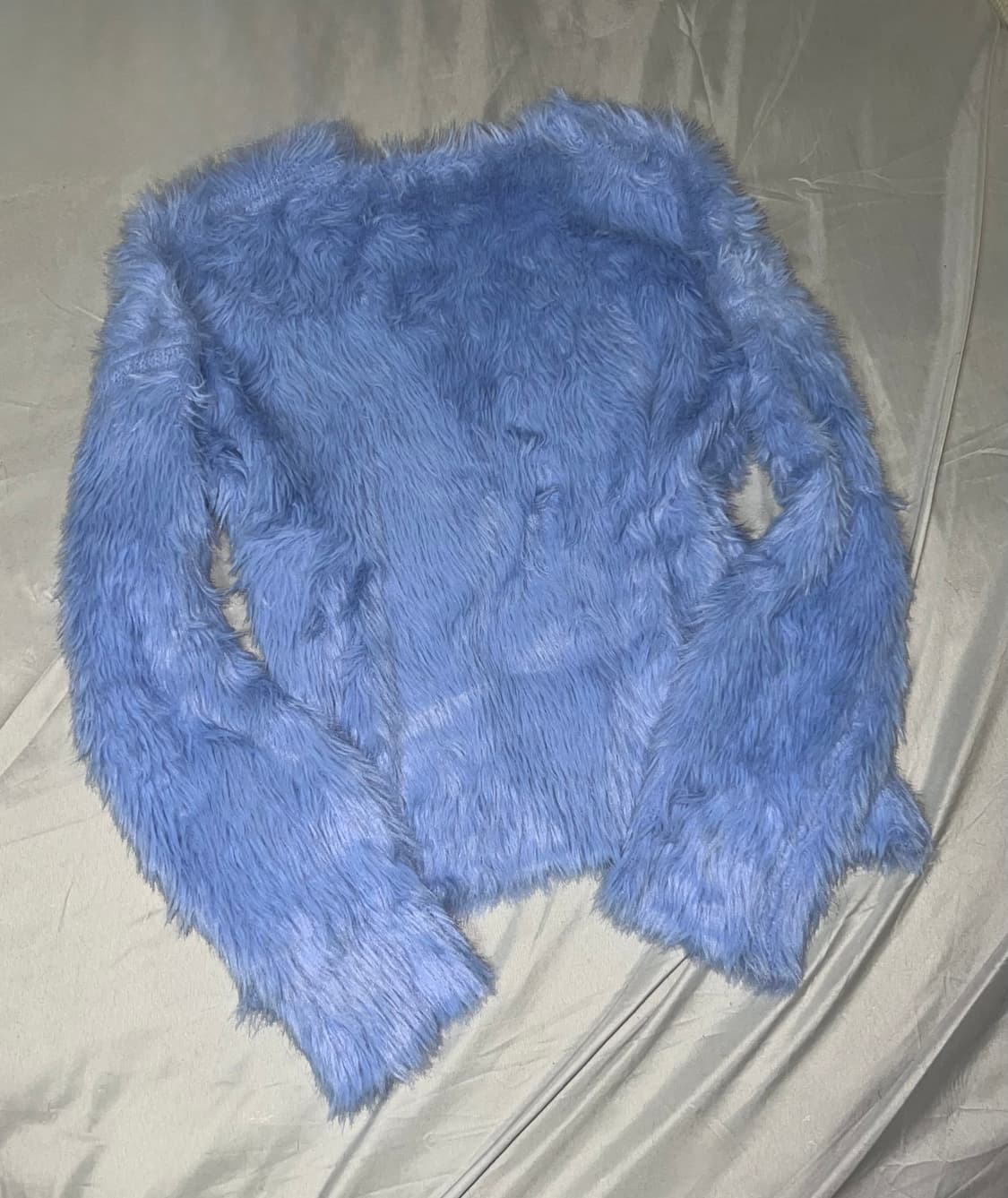 ✨vintage skyblue fur knit 오네갸루 니트✨ 상품이미지3