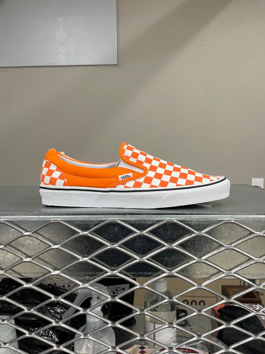 반스 체커보드 슬립온 오렌지 300 상품이미지4