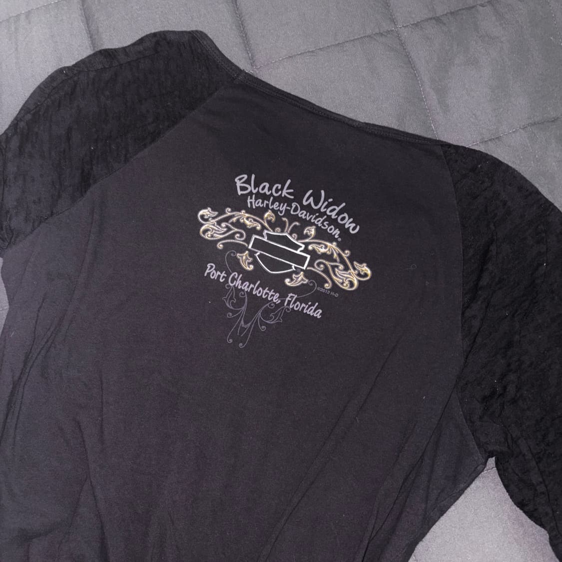 할리데이비슨 티셔츠 큐빅 롱슬리브 상품이미지3