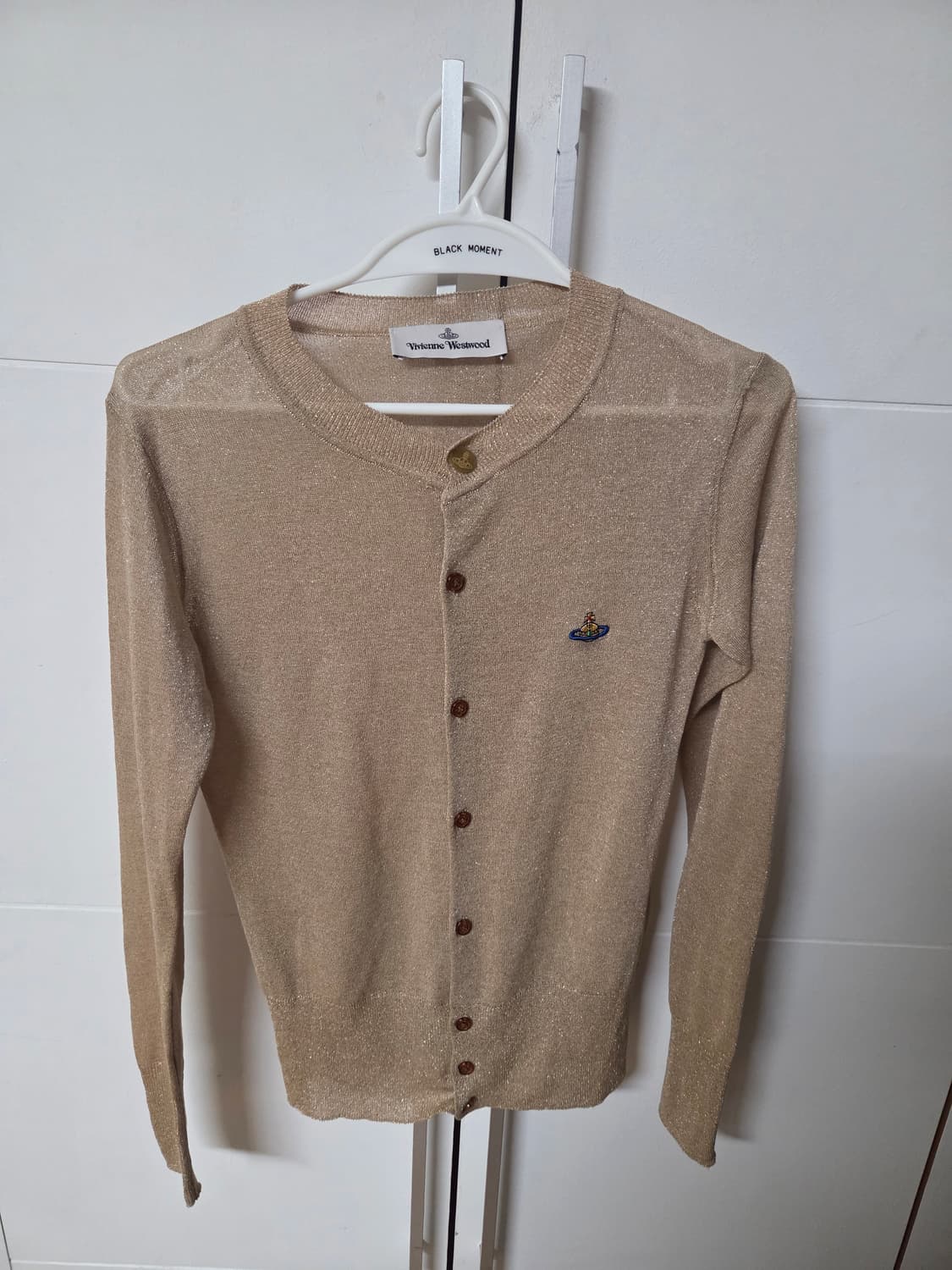 비비안웨스트우드 베아 루렉스 가디건 골드 상품이미지1