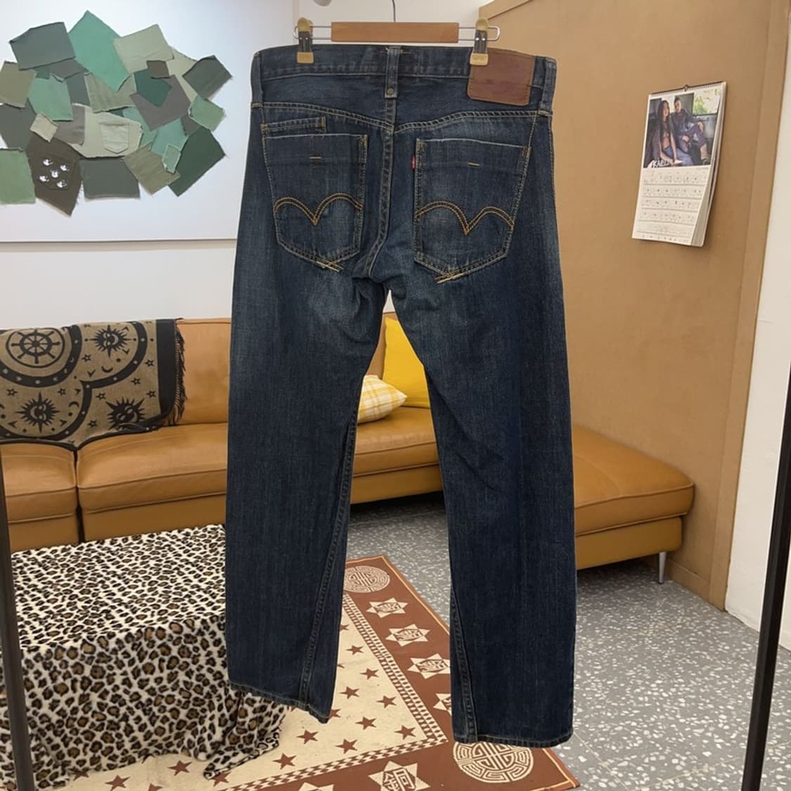 리바이스 빈티지 캐주얼 슬림 스트레이트핏 데님팬츠 32인치 C09215 상품이미지4