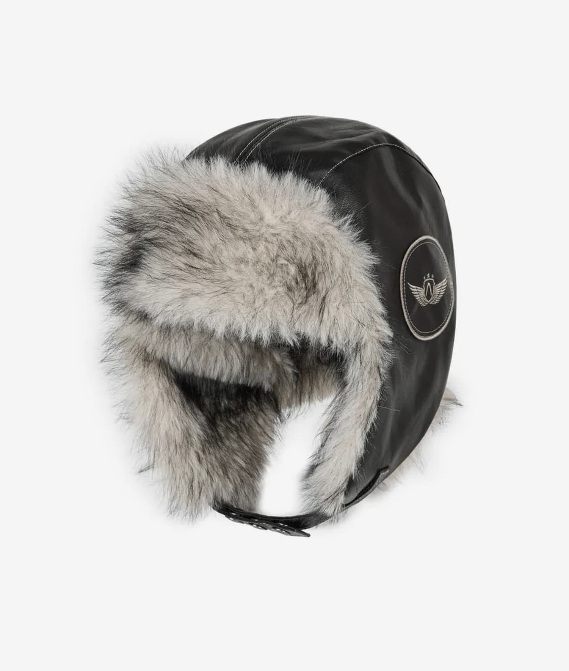 아캄 바이커 레더 이어플랩 트루퍼 햇 상품이미지1