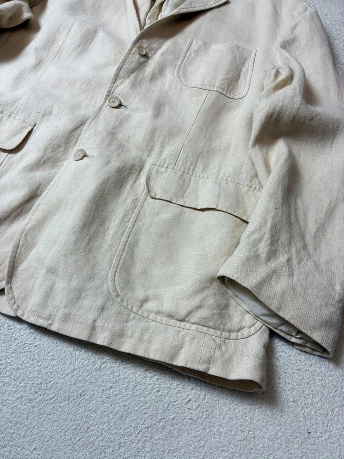 폴로 랄프로렌 00's 100% 린넨 블레이저 자켓 PN7521 상품이미지3