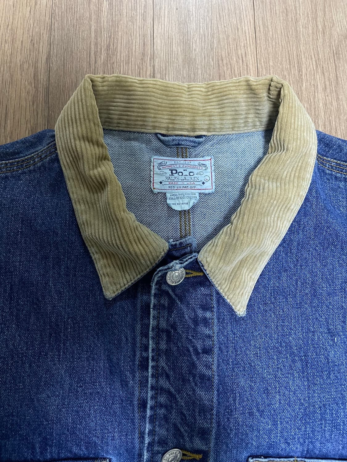 L 90s 폴로 덩가리 자켓 상품이미지2