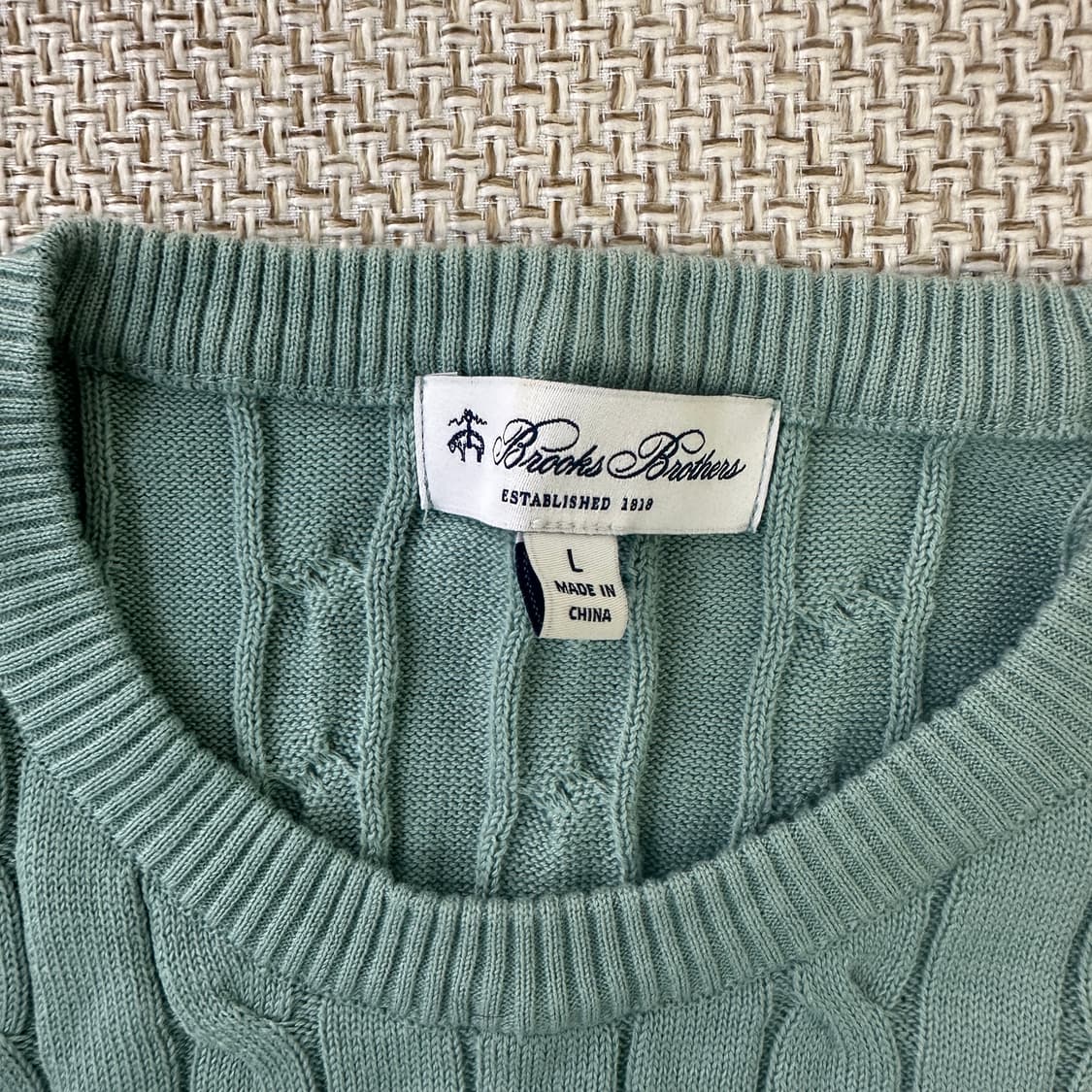 L 브룩스브라더스 케이블 스웨터 0406D 상품이미지2
