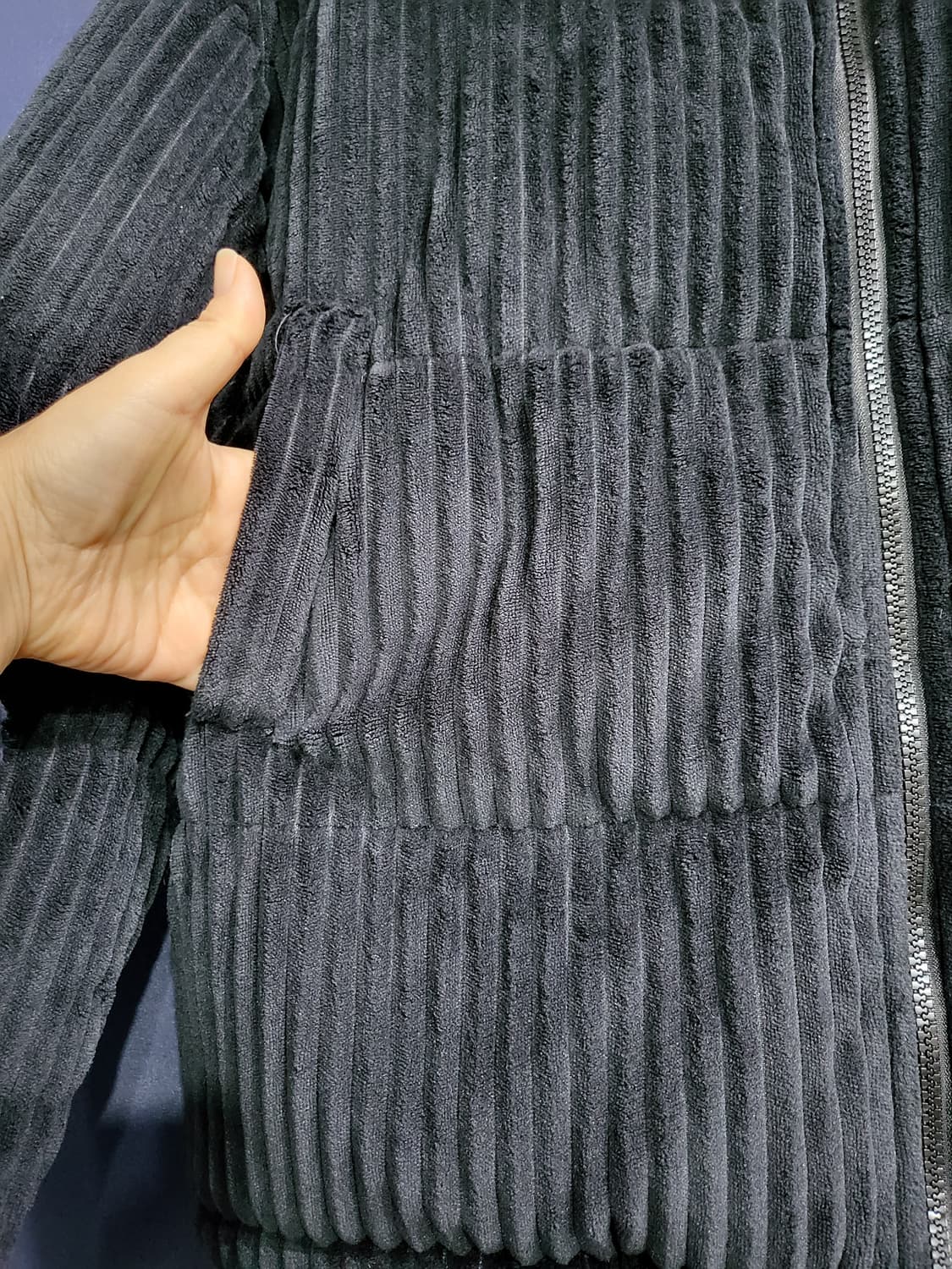 올리브데올리브 코듀로이 세미오버핏 패딩 상품이미지3