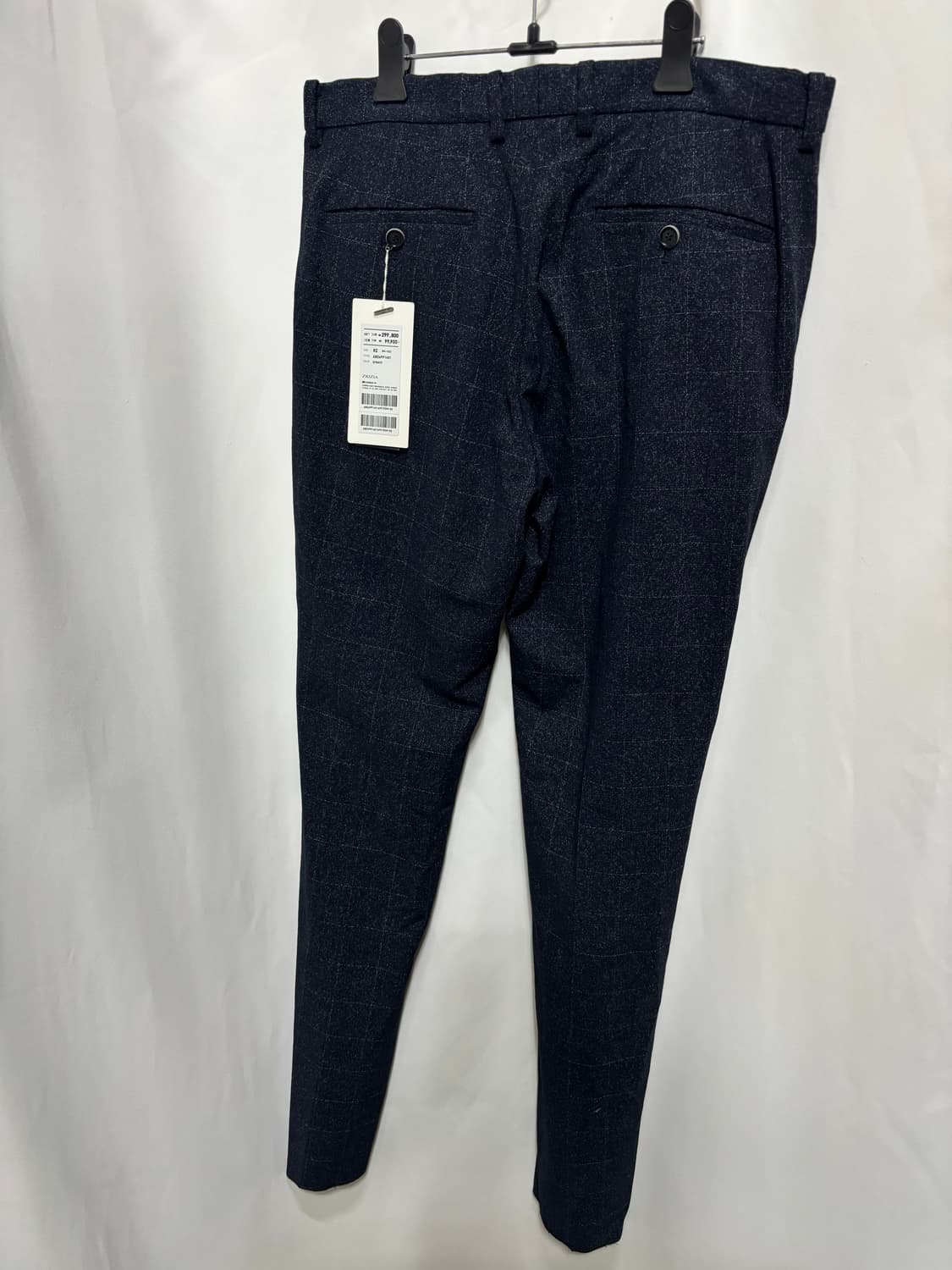 지오지아(ZIOZIA)남성 체크 패턴 슬랙스 상품이미지4