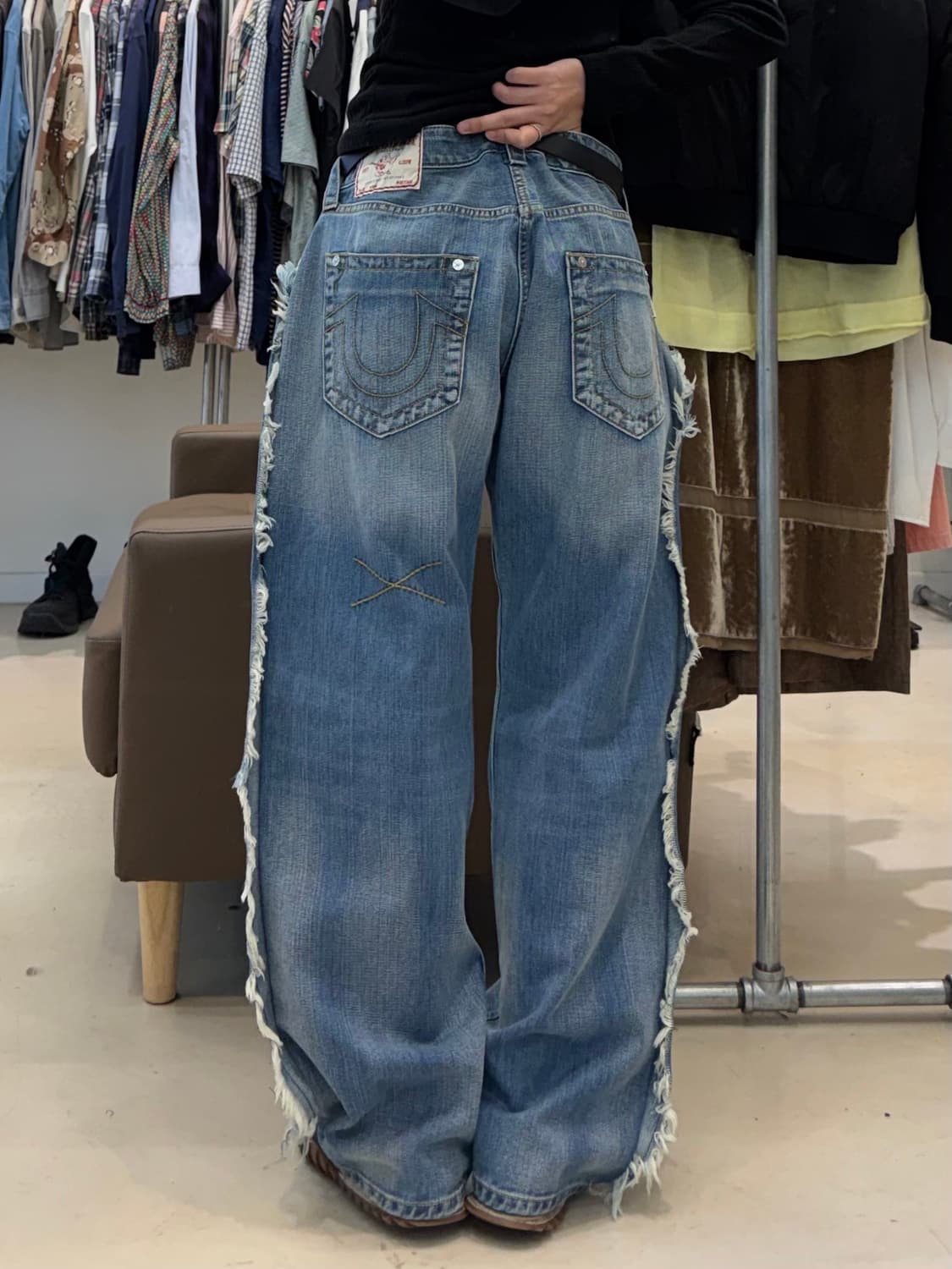 트루릴리전 테슬 데님 팬츠 상품이미지6