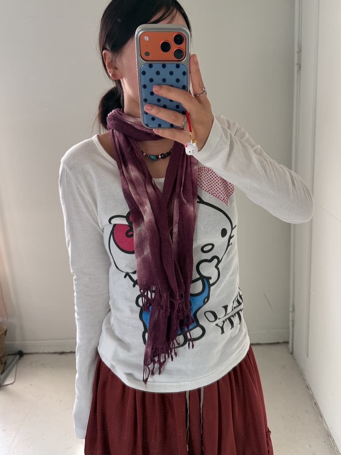 일본빈티지 페어리룩 스카프 목도리  상품이미지3