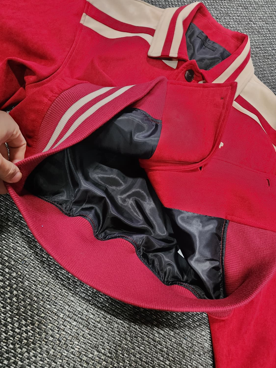 DNSR 디앤에스알 하트필드 크롭 바시티 자켓 L 상품이미지4