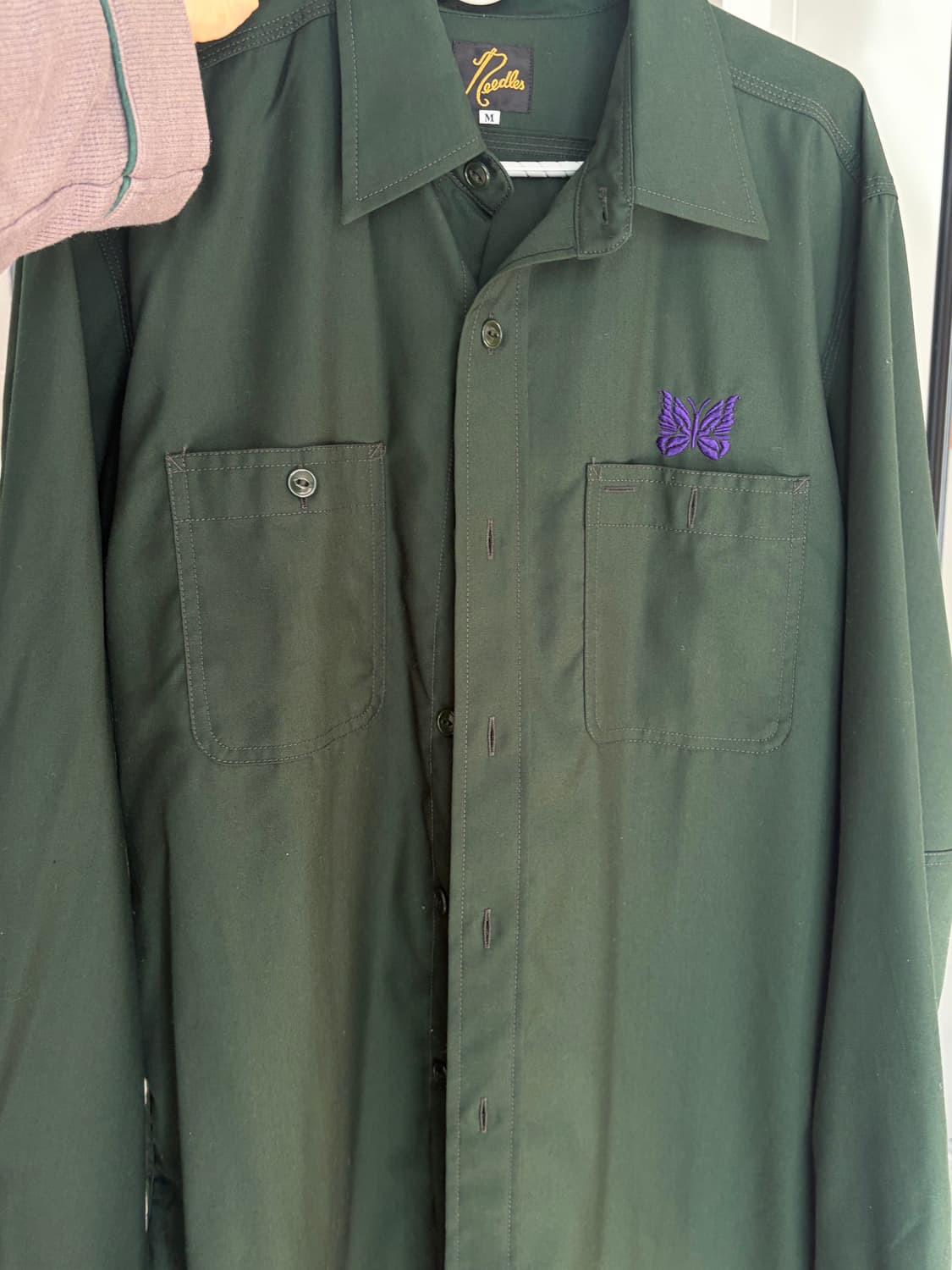 니들스 셔츠 다크그린 M 상품이미지3