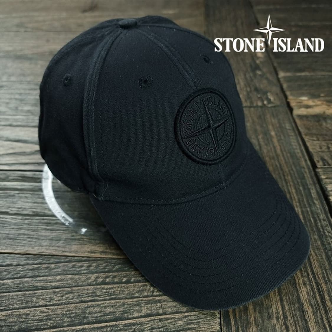 [스톤아일랜드] 빅로고 자수 볼캡 블랙 P01589 상품이미지1