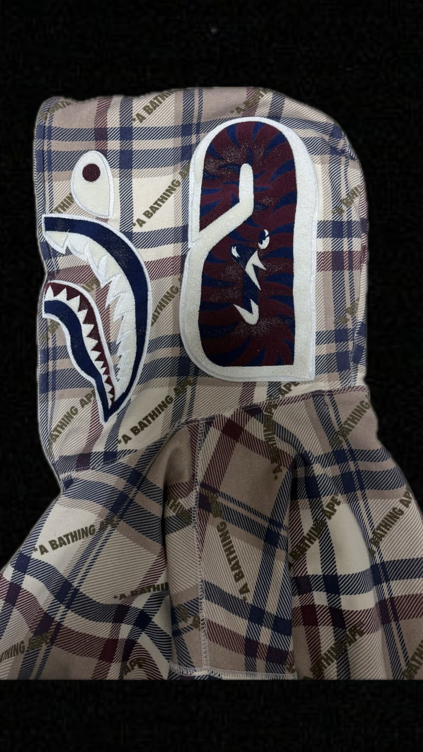 베이프 체크 후드집업 Bape Check Hoody 상품이미지3
