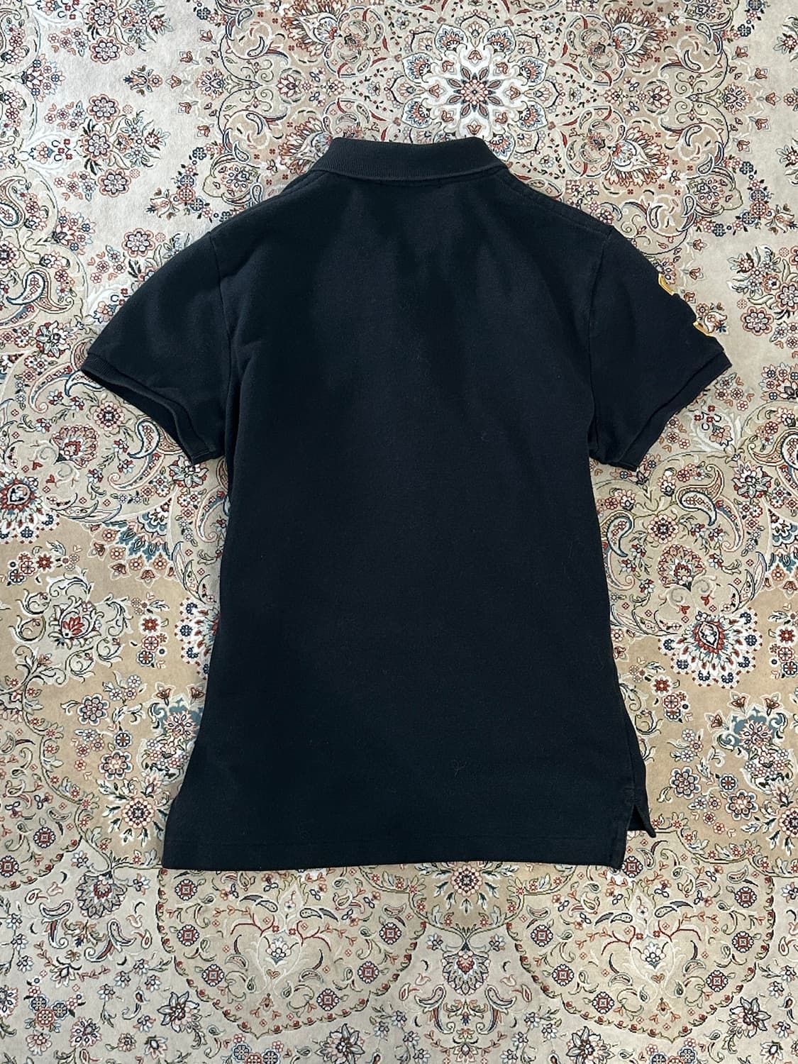 랄프로렌 블랙/골드 빅포니 스키니핏 카라티 상품이미지2