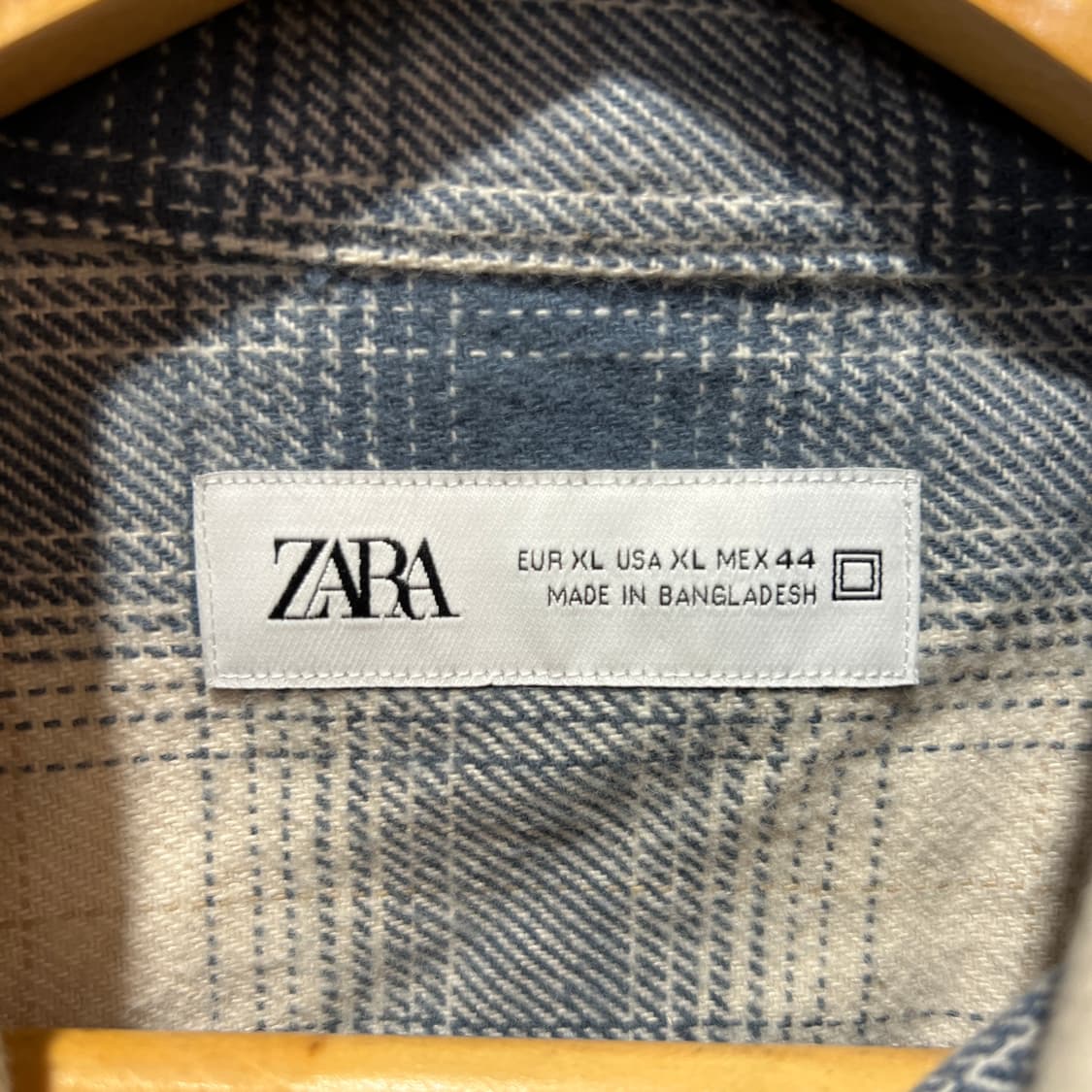 자라 체크 코튼 셔츠 상품이미지4