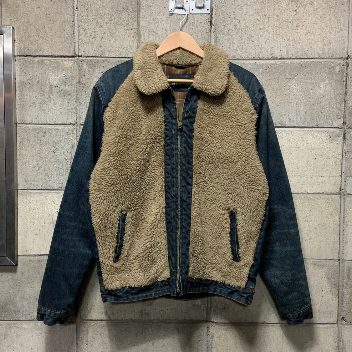 ZARA 자라 데님 양털 그리즐리 자켓 L 상품이미지2