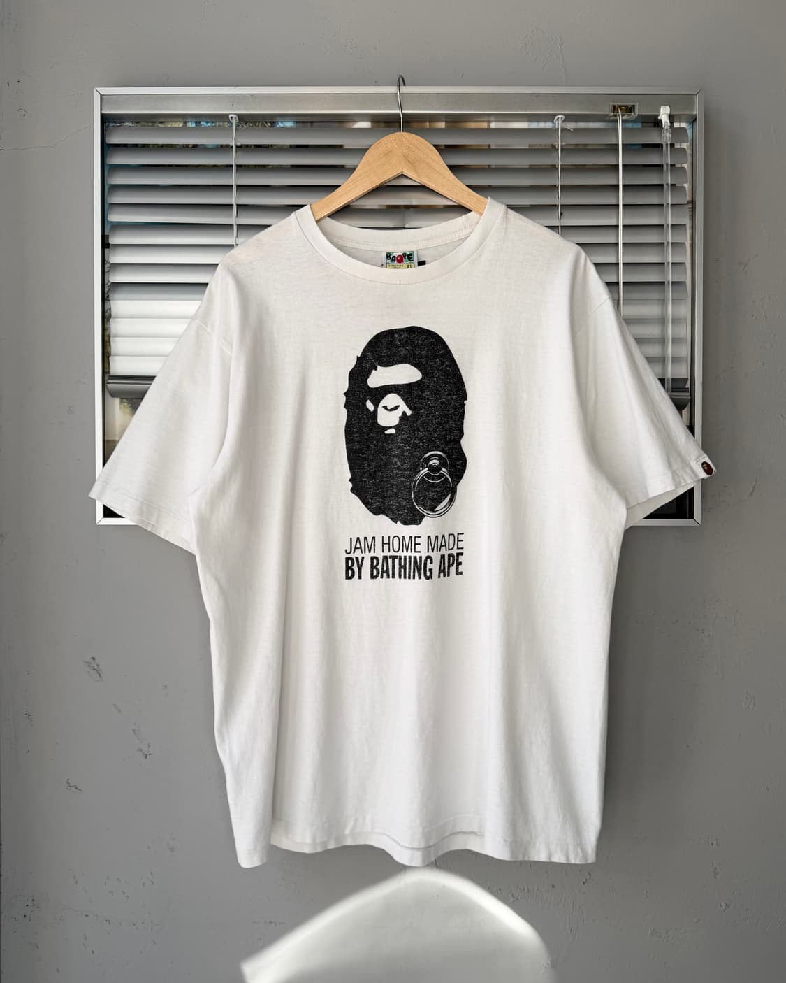  A bathing ape x jam home made 화이트 반팔 상품이미지1