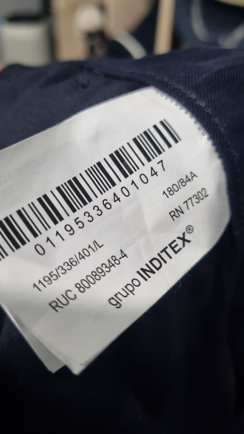 남성 세미와이드 자라바지 34~35(밴딩팬츠) 기장110 상품이미지3