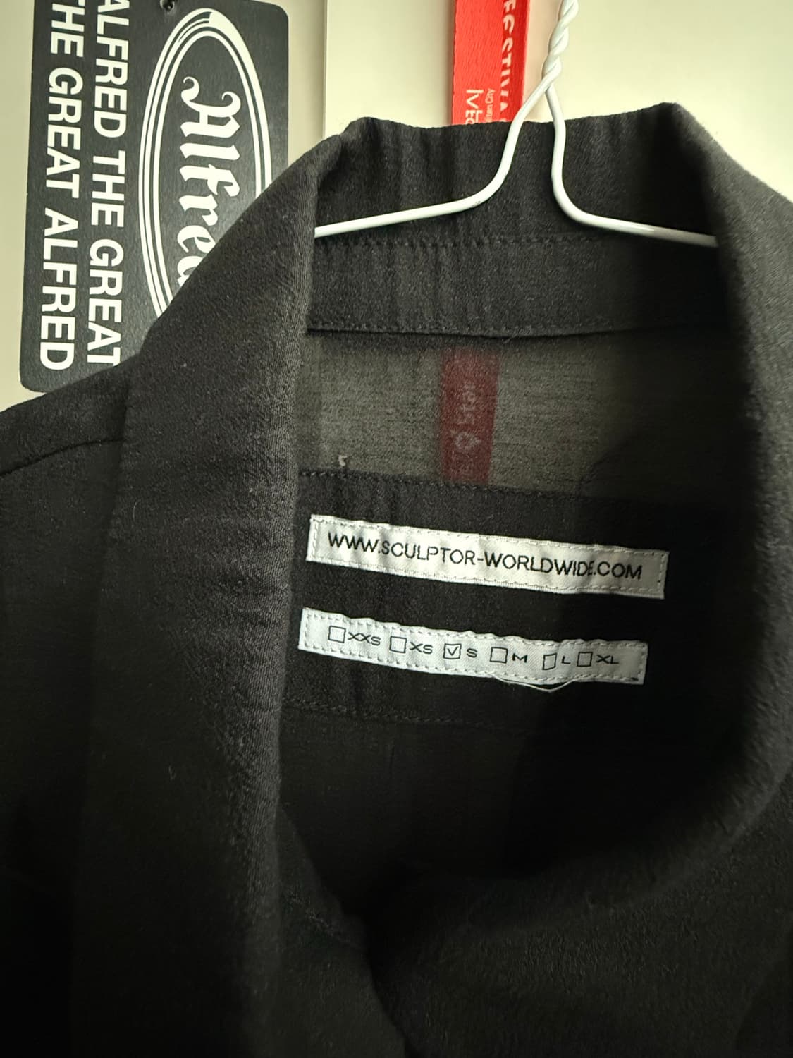 스컬프터 Sheer Pleated Hem Blouse Black s사이즈 상품이미지3