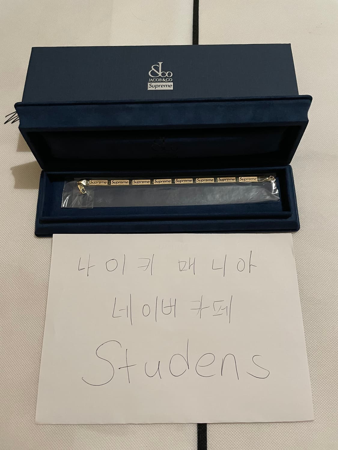 [S-M] 슈프림 제이콥 앤 코 14K 금 팔찌 골드 브레이슬릿 상품이미지2