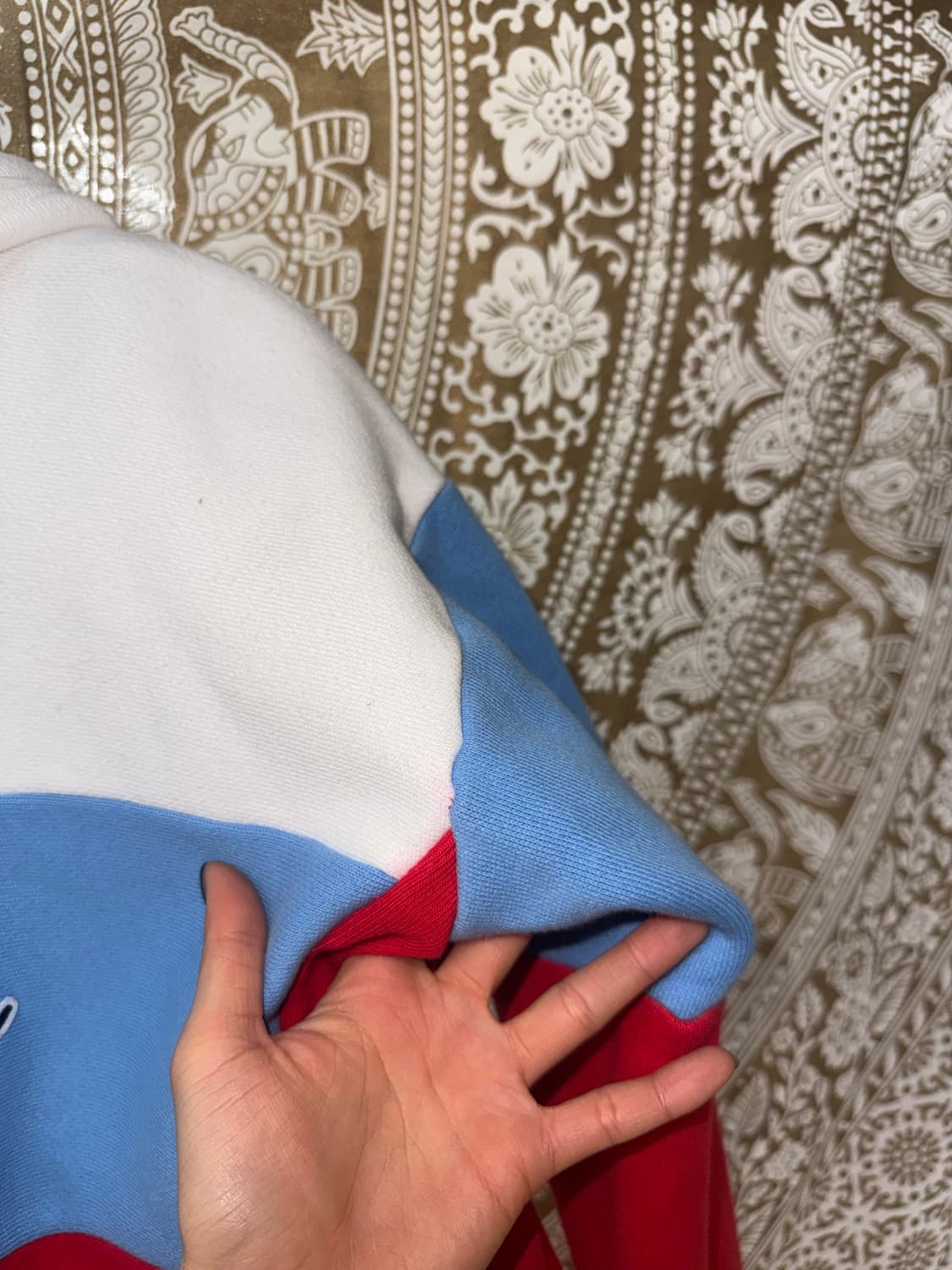 챔피온 리버스위브 여성 기모 크롭 배색 후드티  상품이미지7