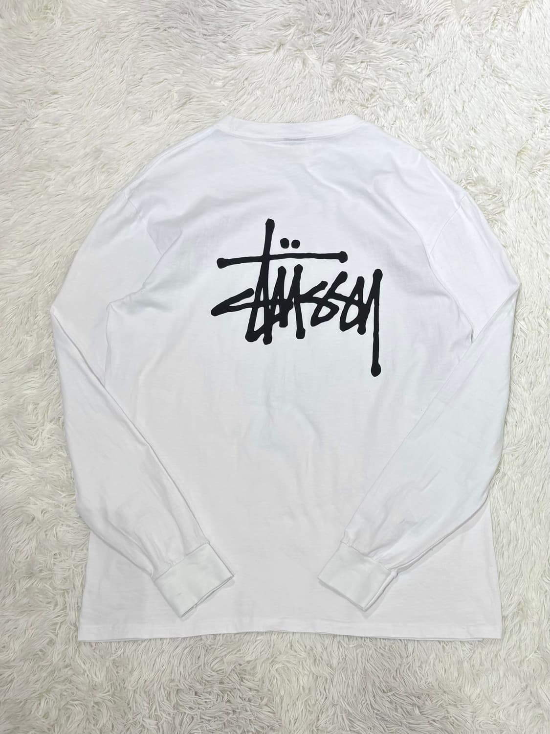 스투시 화이트 베이직 롱슬리브 상품이미지7