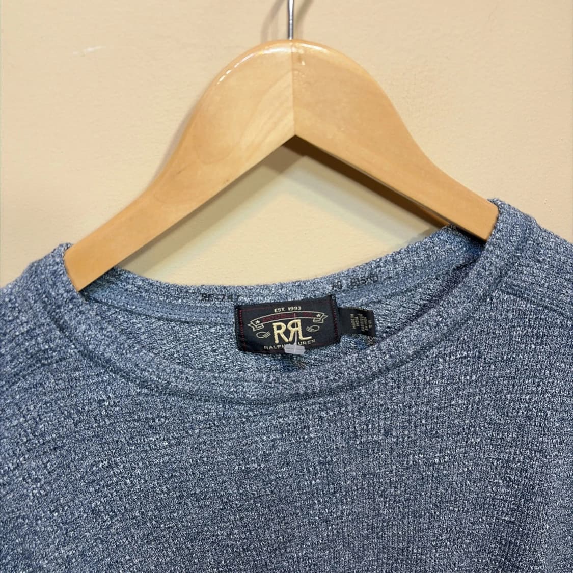 더블 알엘 와플 니트 써멀 롱 슬리브 티셔츠 상품이미지2