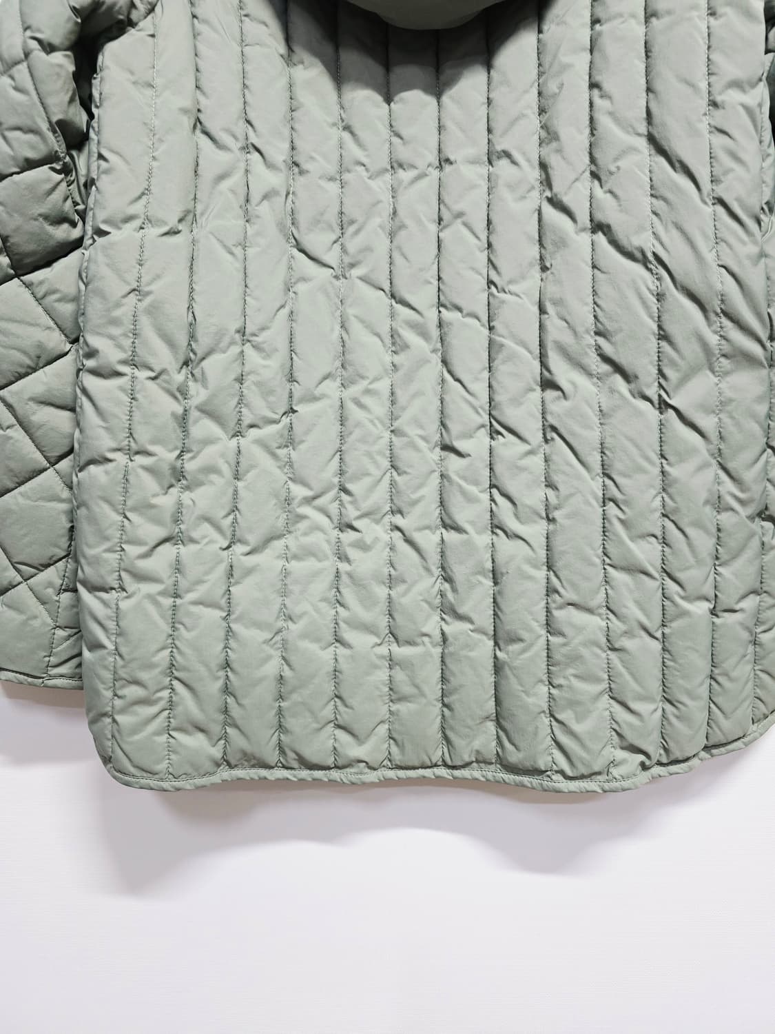 블루페페 다이아 퀼팅 후드 자켓 민트 상품이미지6